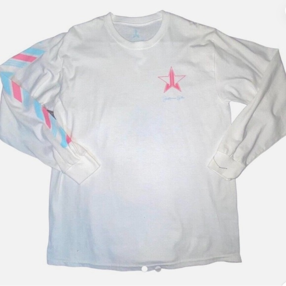 Jeffree Star White Winter Graphic Tee Star/Snowflake Size 2xl A7 - Picture 2 of 8